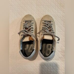 P448 Gray and Tan Sneakers
